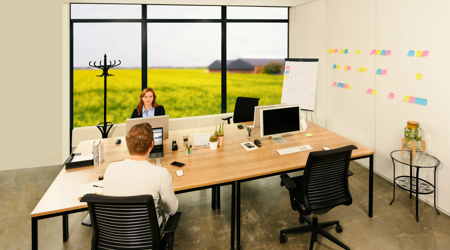 Verzuimverzekering - Leeg kantoor zieke collega's