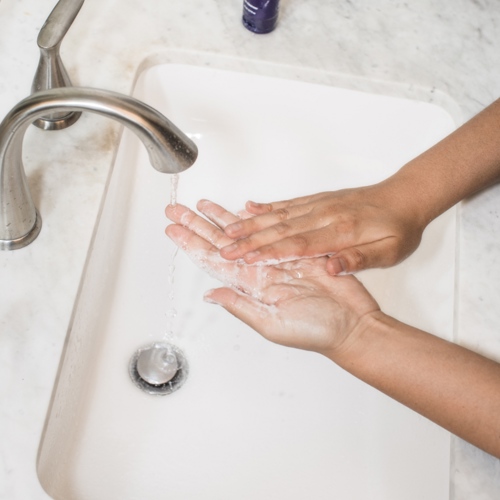 virus handen wassen