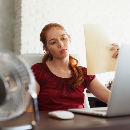 Thuiswerken bij warm weer
